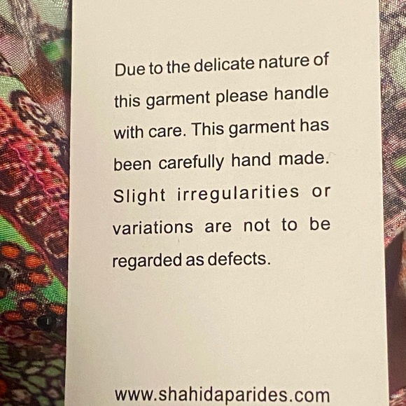 SHAHIDA PARIDES Floral embellished mini dress SILK  M - Picture 16 of 16